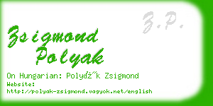 zsigmond polyak business card